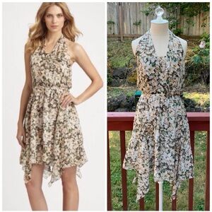Anthro Leifsdottir 100% Silk Floral Dress
